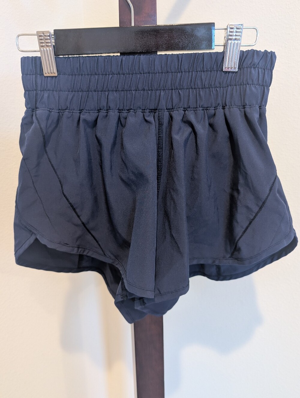 Lululemon Navy Athletic Running Shorts With Built In Panty - Size 4